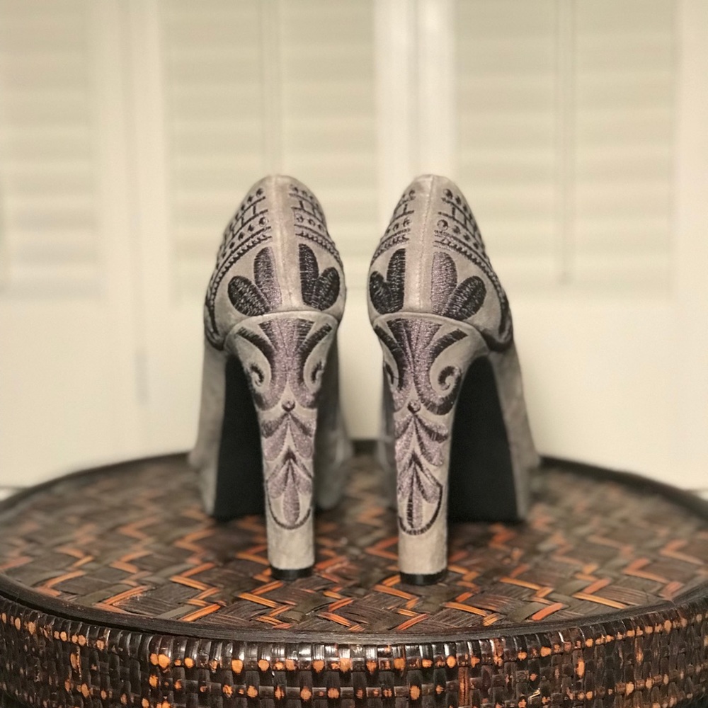 Gianni Bini Suede Heeled Booties